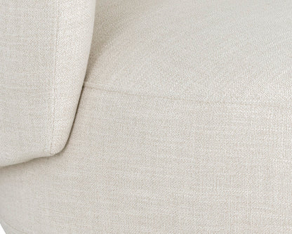 Sunpan - 5West Walsh Swivel Lounge Chair - Effie Linen - 107527 view 6