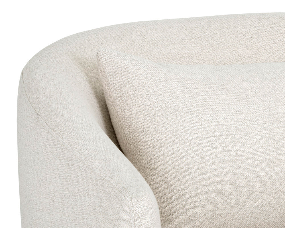 Sunpan - 5West Walsh Swivel Lounge Chair - Effie Linen - 107527 view 7