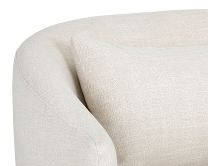 Sunpan - 5West Walsh Swivel Lounge Chair - Effie Linen - 107527 view 7