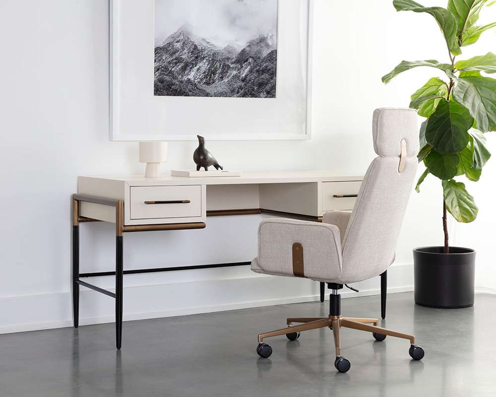 Sunpan - MIXT Weldrick Desk - Oyster - 110814 veiw 6