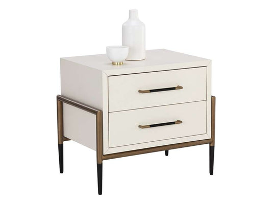 Sunpan - MIXT Weldrick Nightstand - Oyster - 110813 veiw 1
