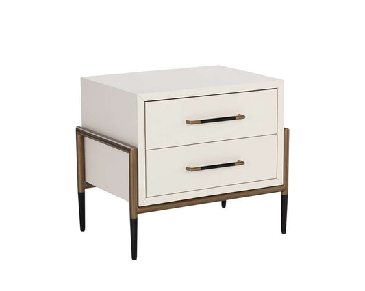 Sunpan - MIXT Weldrick Nightstand - Oyster - 110813 veiw 2