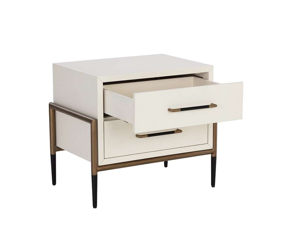Sunpan - MIXT Weldrick Nightstand - Oyster - 110813 veiw 4