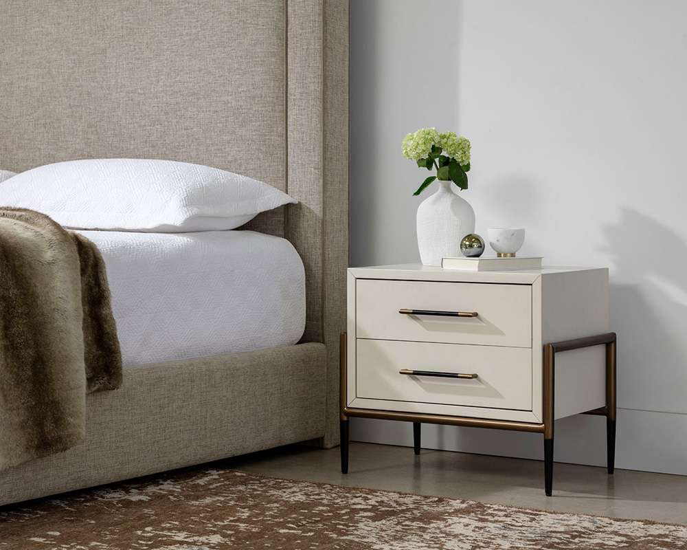 Sunpan - MIXT Weldrick Nightstand - Oyster - 110813 veiw 6