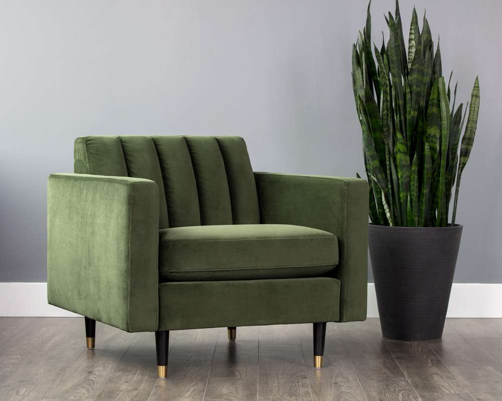 Sunpan - 5West Yosi Armchair - Moss Green - 103689 veiw 5