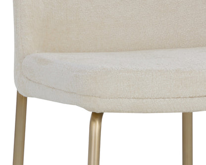 Sunpan - Ikon Zeke Counter Stool - Antique Brass - Bergen Ivory - 109182 view 7