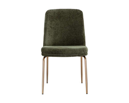 Sunpan - Zeke Dining Chair - Antique Brass - Bergen Olive (Set Of 2) - 109171 veiw 2