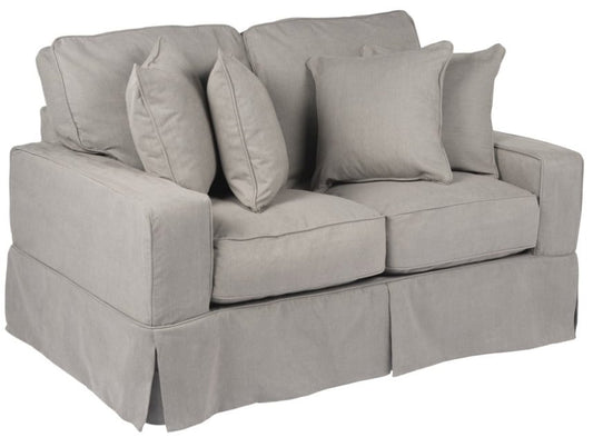 Sunset Trading - Americana Slipcovered Loveseat Performance Gray - SU-108510-391094 veiw 1