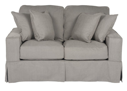 Sunset Trading - Americana Slipcovered Loveseat Performance Gray - SU-108510-391094 veiw 2