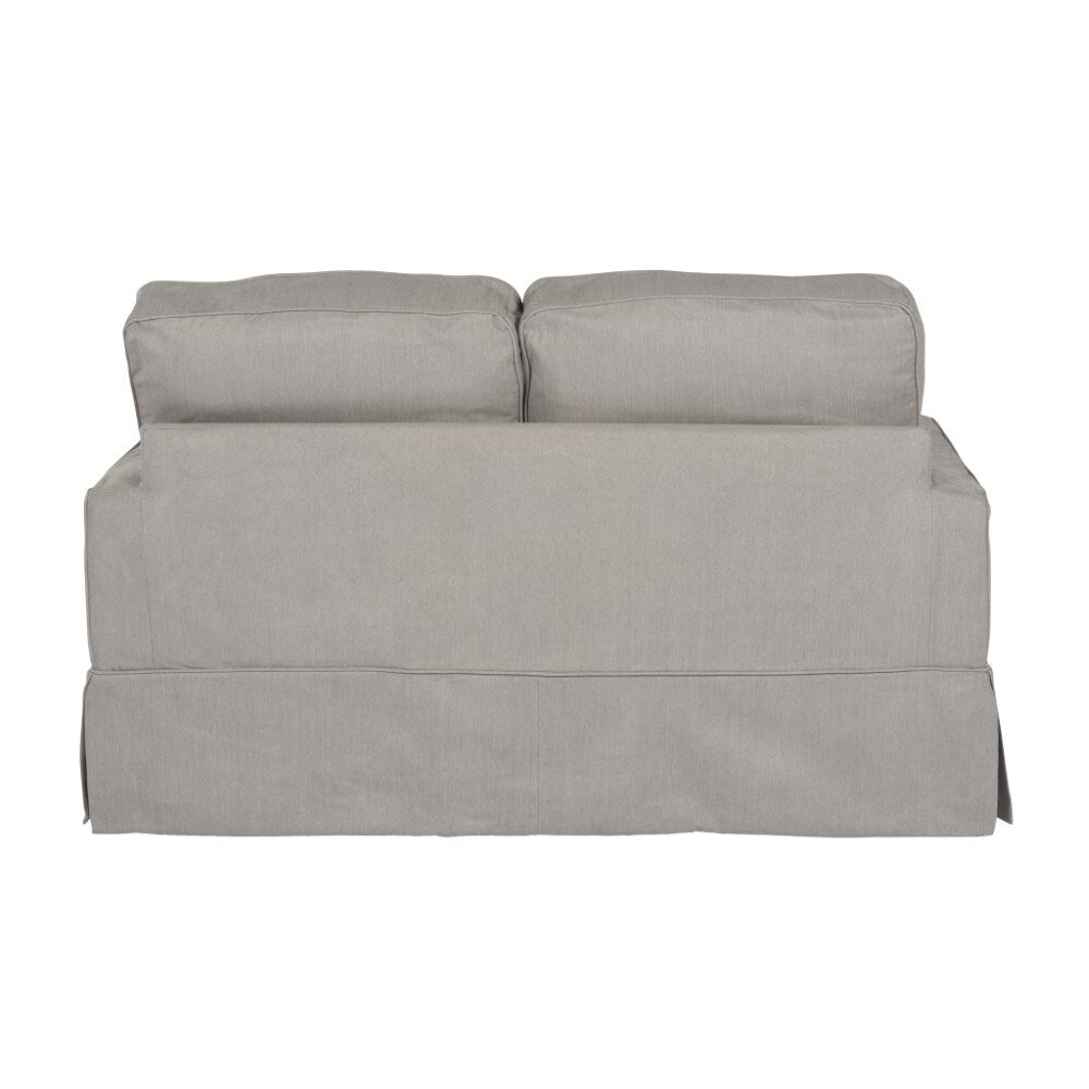 Sunset Trading - Americana Slipcovered Loveseat Performance Gray - SU-108510-391094 veiw 4