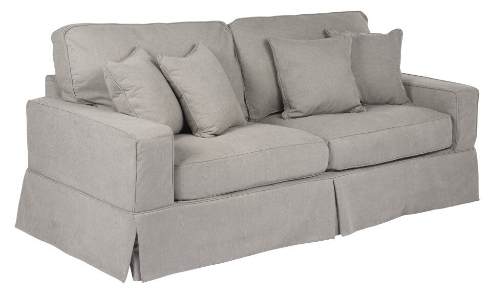 Sunset Trading - Americana Slipcovered Sofa Performance Gray - SU-108500-391094 veiw 1