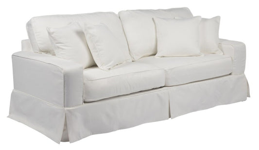 Sunset Trading - Americana Slipcovered Sofa Performance White - SU-108500-391081 veiw 1