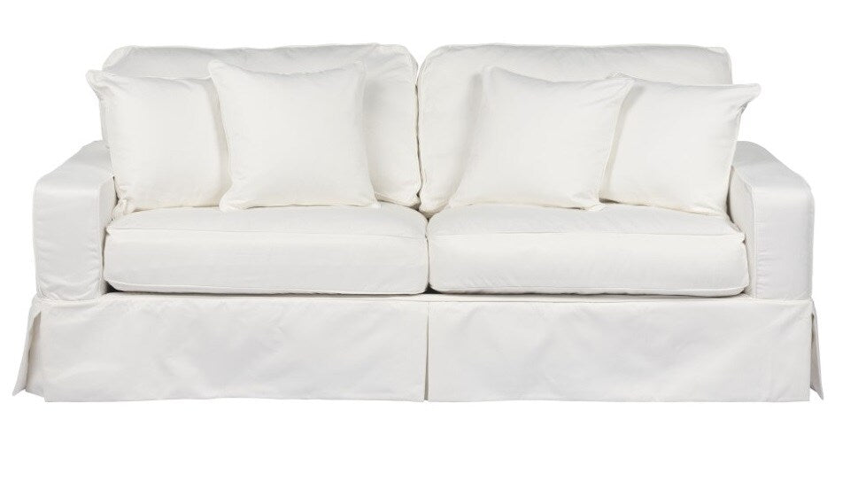 Sunset Trading - Americana Slipcovered Sofa Performance White - SU-108500-391081 veiw 2