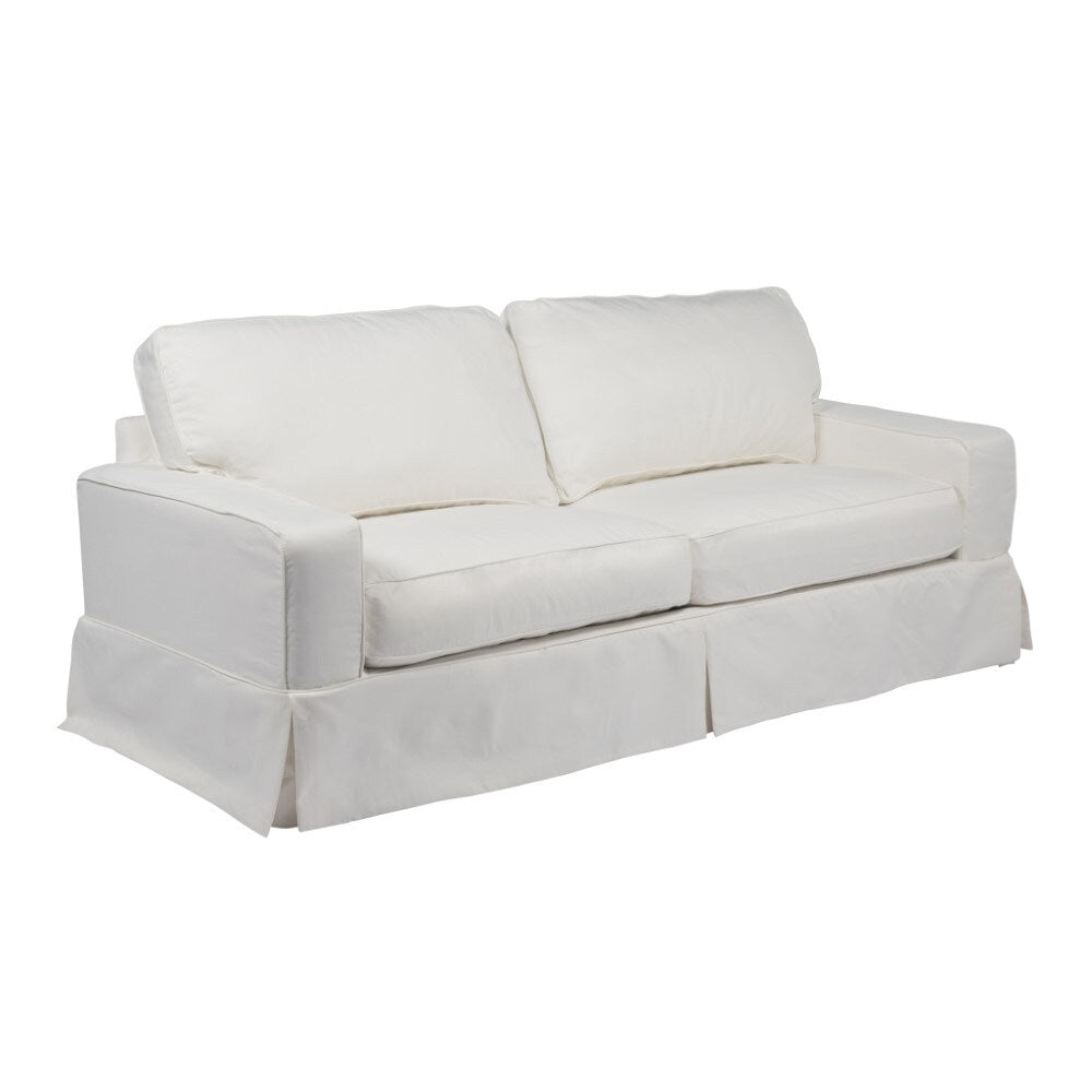 Sunset Trading - Americana Slipcovered Sofa Performance White - SU-108500-391081 veiw 3