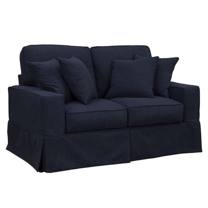Sunset Trading -  Americana   Slipcover Only for Box Cushion Track Arm Loveseat  - SU-108510SC-391049 veiw 1