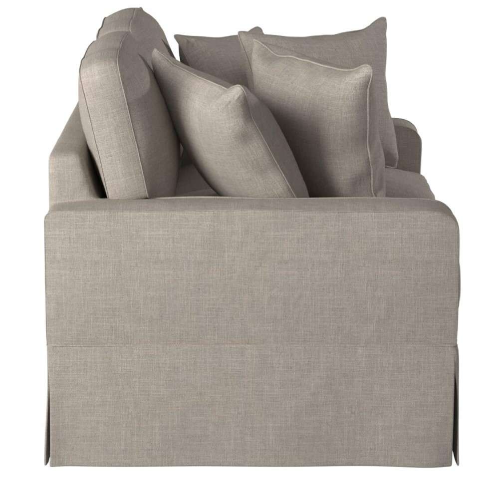 Sunset Trading - Americana Slipcover for Box Cushion Track Arm Loveseat - Light Gray - SU-108510SC-220591 veiw 3