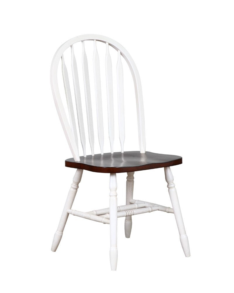 Sunset Trading - Andrews 3 Piece 42 Round Drop Leaf Dining Set With Arrowback Chairs - DLU-ADW4242-820-AW3PC veiw 6