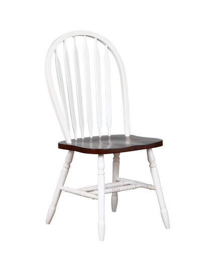 Sunset Trading - Andrews 3 Piece 42 Round Drop Leaf Dining Set With Arrowback Chairs - DLU-ADW4242-820-AW3PC veiw 6