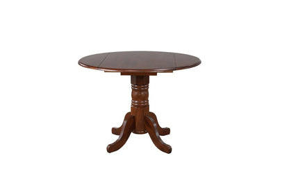 Sunset Trading - Andrews 3 Piece 42 Round Drop Leaf Dining Set With Arrowback Chairs - DLU-ADW4242-820-CT3PC veiw 3