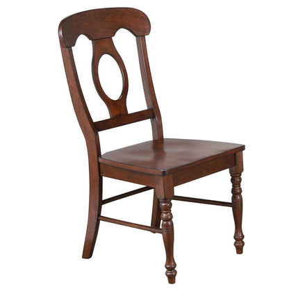 Sunset Trading -  Andrews  3 Piece 48in Rectangular Dining Set Napoleon Chairs Brown - PK-ADW3448-C50-CT3P veiw 6
