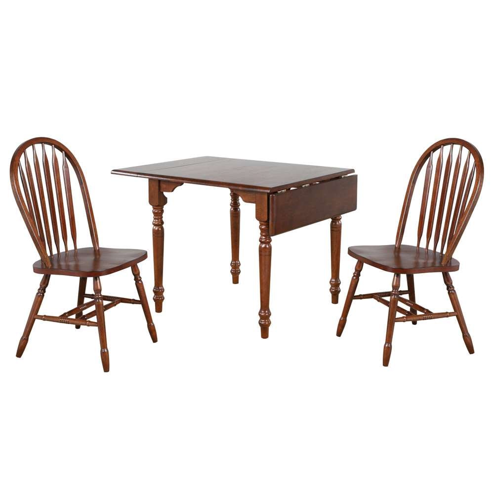 Sunset Trading -  Andrews  3 Piece 48in Rectangular Dining Set Distressed Chestnut Brown - PK-ADW3448-820-CT3P veiw 1