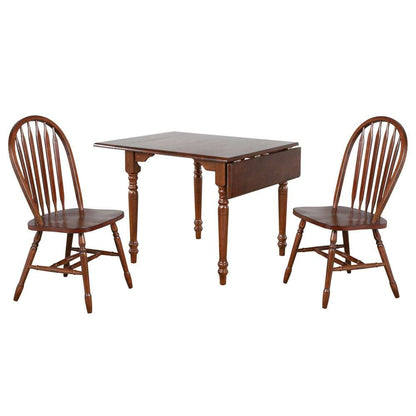 Sunset Trading -  Andrews  3 Piece 48in Rectangular Dining Set Distressed Chestnut Brown - PK-ADW3448-820-CT3P veiw 1