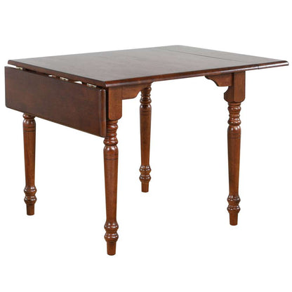 Sunset Trading -  Andrews  3 Piece 48in Rectangular Dining Set Distressed Chestnut Brown - PK-ADW3448-820-CT3P veiw 4