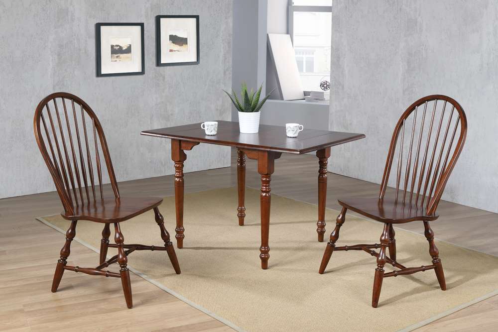 Sunset Trading -  Andrews  3 Piece 48in Rectangular Dining Set Spindleback Chairs Brown - PK-ADW3448-C30-CT3P veiw 1