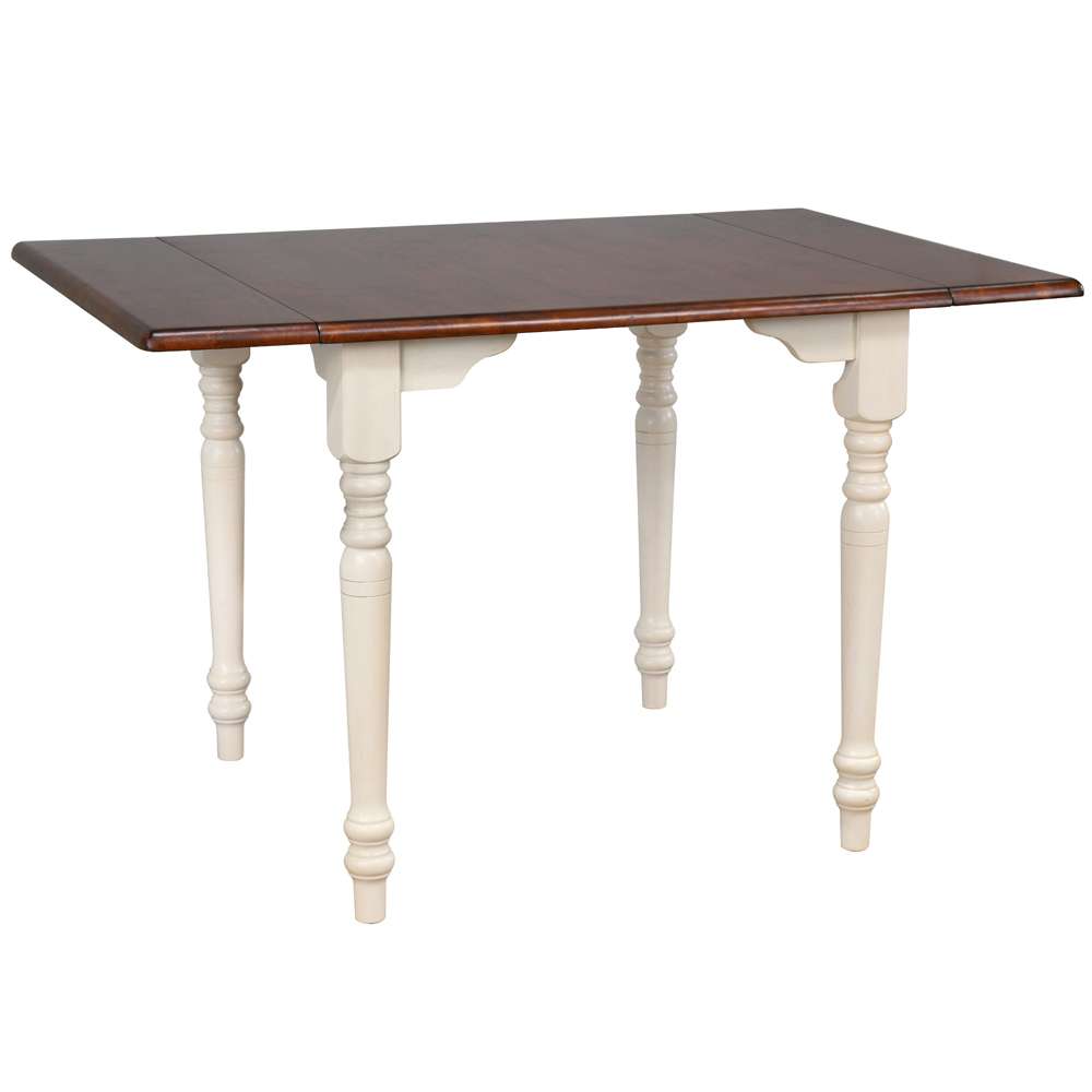 Sunset Trading -  Andrews  48in Rectangular Extendable Drop Leaf Dining Table  - PK-ADW3448-AW veiw 1