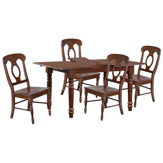 Sunset Trading -  Andrews  5 Piece 60in Rectangular Extendable Dining Set  - PK-ADW3660-C50-CT5P veiw 1