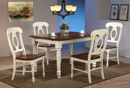 Sunset Trading -  Andrews  5 Piece 60in Rectangular Extendable Dining Set  - PK-ADW3660-C50-AW5P veiw 2