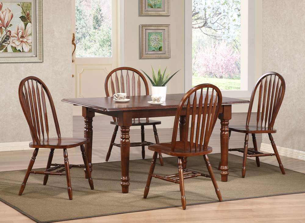 Sunset Trading -  Andrews  5 Piece 60in Rectangular Extendable Dining Set  - PK-ADW3660-820-CT5P veiw 2