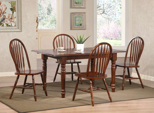 Sunset Trading -  Andrews  5 Piece 60in Rectangular Extendable Dining Set  - PK-ADW3660-820-CT5P veiw 2