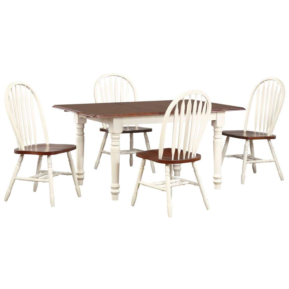 Sunset Trading -  Andrews  5 Piece 60in Rectangular Extendable Dining Set - PK-ADW3660-820-AW5P veiw 1