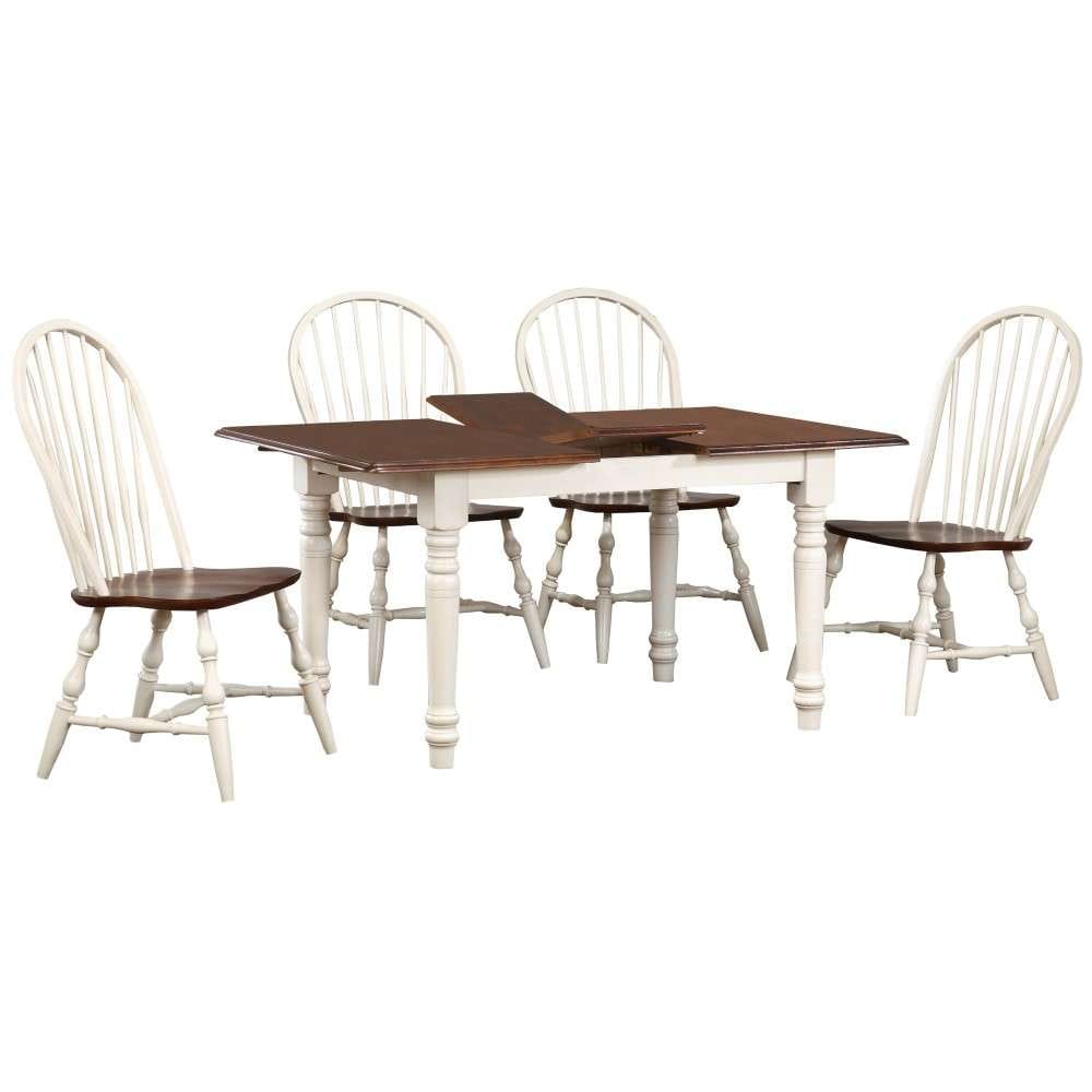 Sunset Trading -  Andrews  5 Piece 60in Rectangular Extendable Dining Set  - PK-ADW3660-C30-AW5P veiw 1