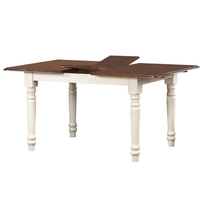 Sunset Trading -  Andrews  60in Rectangular Extendable Butterfly Leaf Dining Table  - PK-ADW3660-AW veiw 2