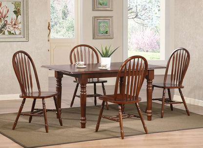 Sunset Trading -  Andrews  60in Rectangular Extendable Butterfly Leaf Dining Table  - PK-ADW3660-CT veiw 4