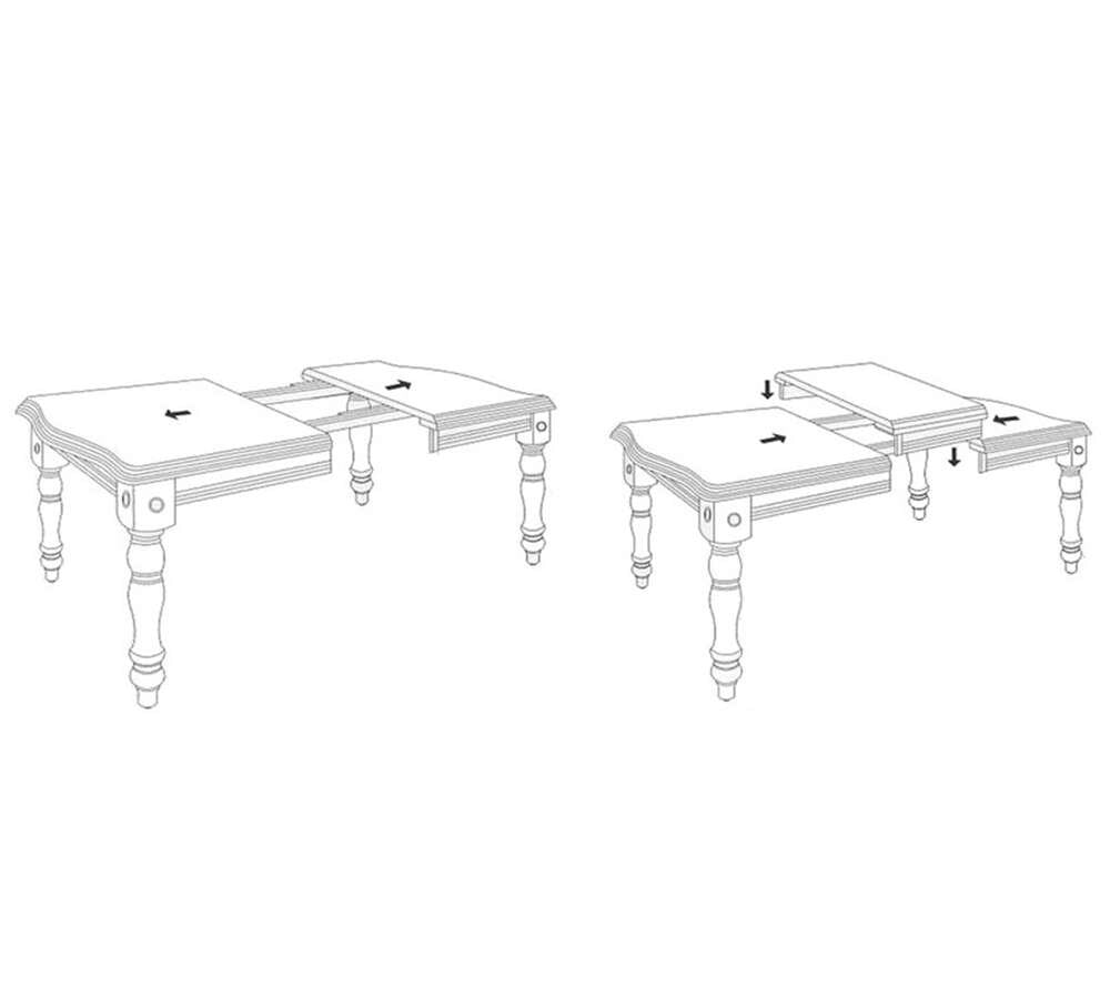 Sunset Trading -  Andrews  72in Rectangular Extendable Dining Table  - DLU-ADW4272-CT veiw 4