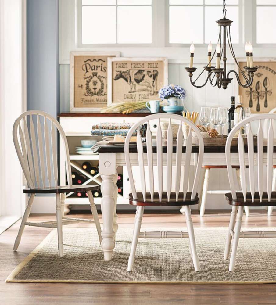Sunset Trading -  Andrews  72in Rectangular Extendable Dining Table  - DLU-ADW4272-AW veiw 5