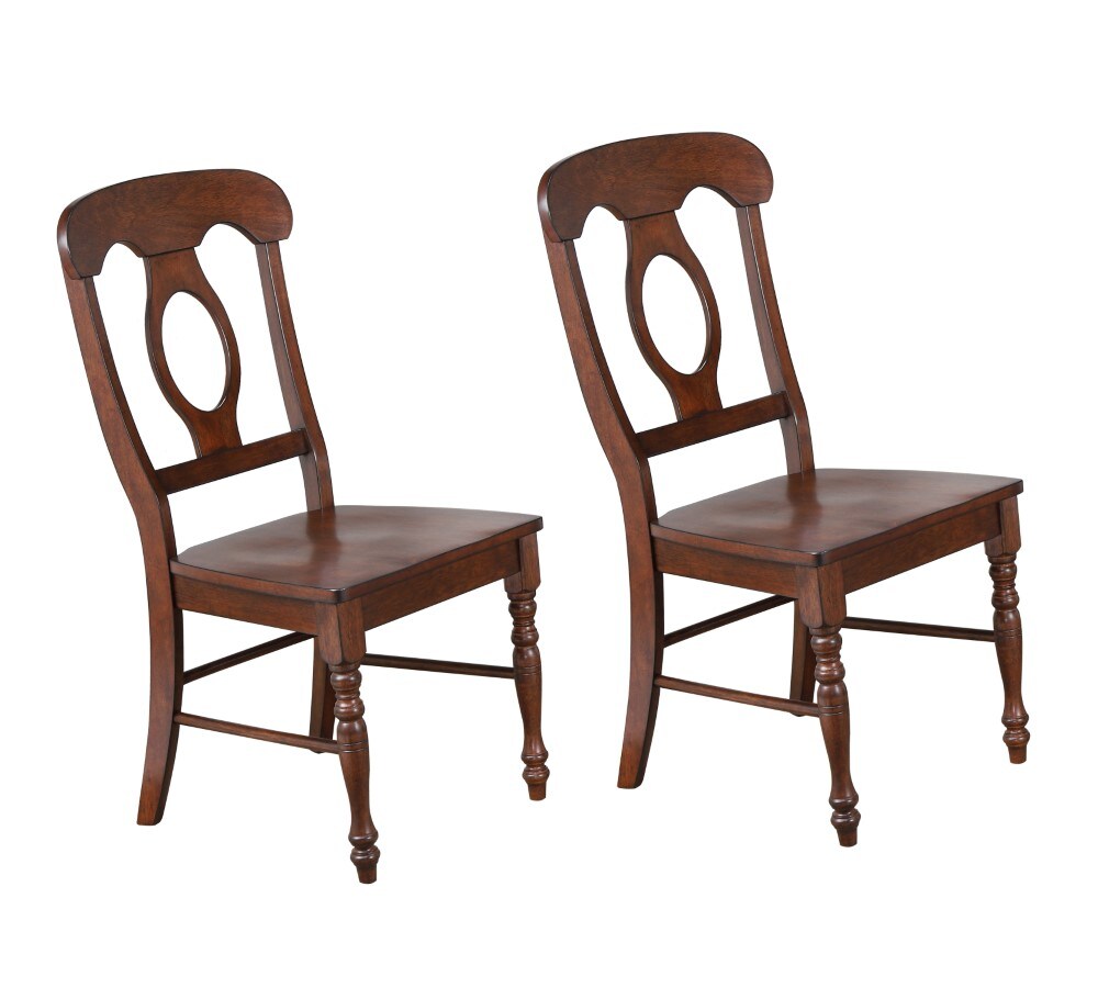 Sunset Trading - Andrews Napoleon Dining Chair In Chestnut (Set of 2) - DLU-ADW-C50-CT-2 veiw 1