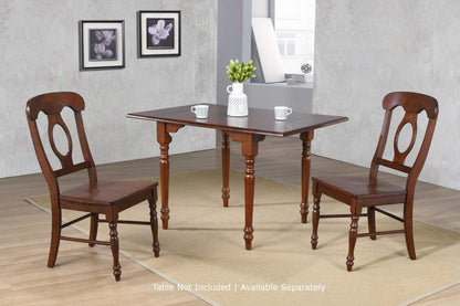 Sunset Trading - Andrews Napoleon Dining Chair In Chestnut (Set of 2) - DLU-ADW-C50-CT-2 veiw 3