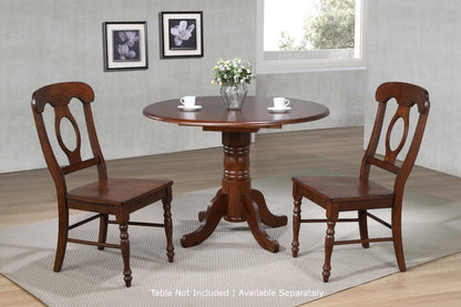 Sunset Trading - Andrews Napoleon Dining Chair In Chestnut (Set of 2) - DLU-ADW-C50-CT-2 veiw 4