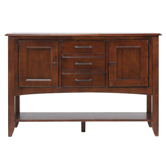 Sunset Trading - Andrews Sideboard with Large Display Shelf in Chestnut Brown - DLU-ADW1122-SB-CT veiw 1
