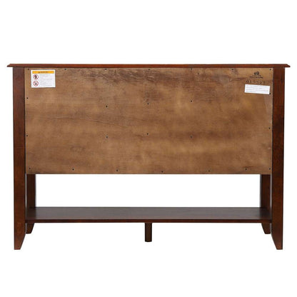 Sunset Trading - Andrews Sideboard with Large Display Shelf in Chestnut Brown - DLU-ADW1122-SB-CT veiw 4
