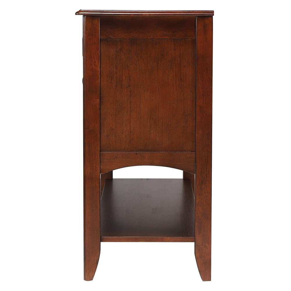 Sunset Trading - Andrews Sideboard with Large Display Shelf in Chestnut Brown - DLU-ADW1122-SB-CT veiw 5