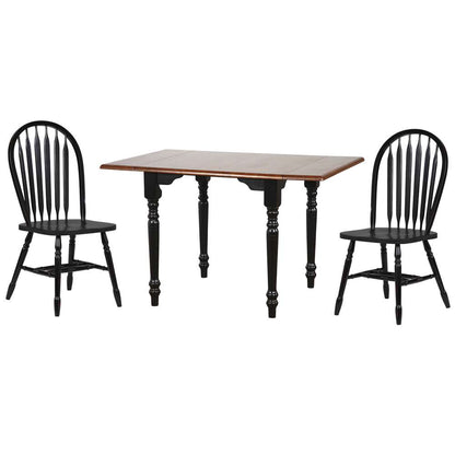 Sunset Trading -  Black Cherry Selections  3 Piece 48in Rectangular Extendable Dining Set  - PK-TLD3448-820-AB3P veiw 1