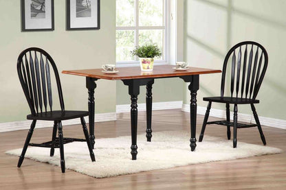 Sunset Trading -  Black Cherry Selections  3 Piece 48in Rectangular Extendable Dining Set  - PK-TLD3448-820-AB3P veiw 2
