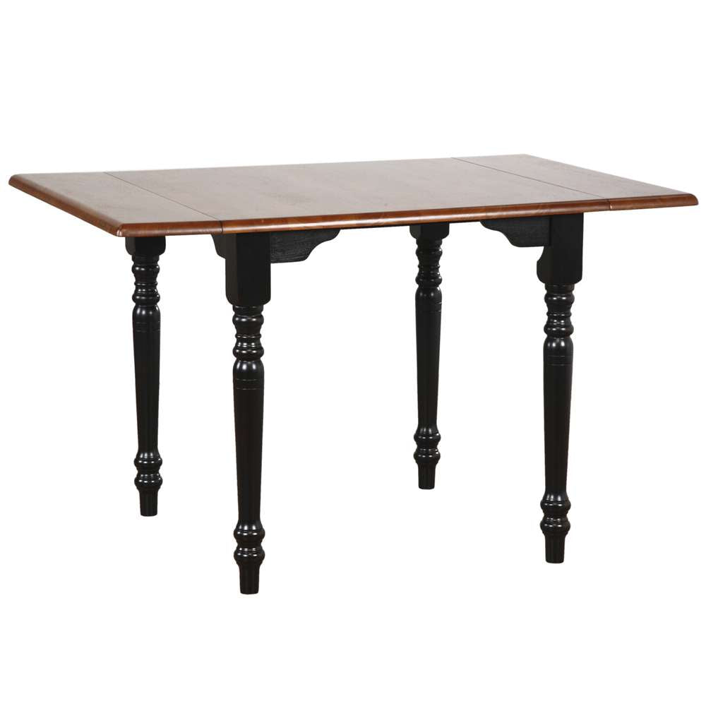 Sunset Trading -  Black Cherry Selections  3 Piece 48in Rectangular Extendable Dining Set - PK-TLD3448-820-BCH3P veiw 3