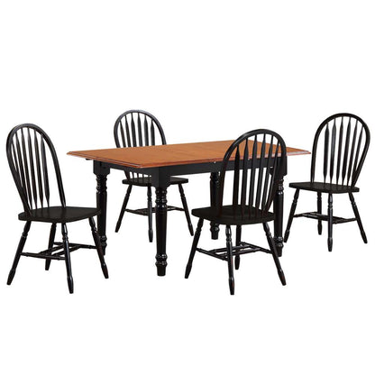 Sunset Trading -  Black Cherry Selections  5 Piece 60in Rectangular Extendable Dining Set  - PK-TLB3660-820-AB5P veiw 1