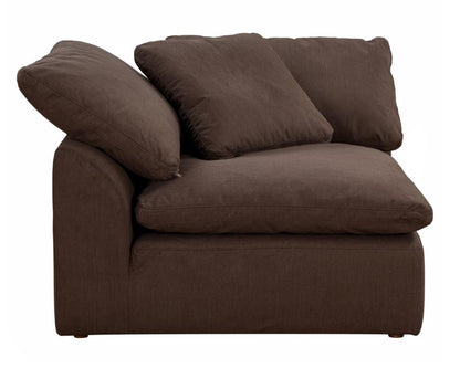 Sunset Trading - Contemporary Puff Collection 44in Square Slipcovered Modular Chair Brown - SU-145851-391088 veiw 3
